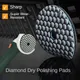 4 Inch Dry Polishing Pad Sharp Type Diamond For Granite Marble Sanding Disc 6 Pcs