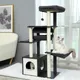 Domestic Delivery Big Cat Tree Tower Condo Furniture Scratch Post Cat Jumping Toy with Ladder for