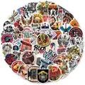 10/25/50pcs Retro Rock Roll Music Stickers Graffiti for Guitar Rock Band Hiphop Luggage Laptop