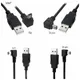 USB Data Cable A Male to Mini USB B 5Pin Male 90 Degree UP Down Left Right Angle Adapter Charge Sync