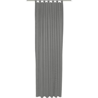 Vorhang ADAM "Uni Collection light", grau (dunkelgrau), B:142cm H:205cm, Baumwolle (Bio-Baumwolle), Gardinen, nach Maß Image