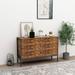 Classic Industrial Style 6-Drawer Double Dresser