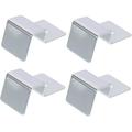 4pcs Support Frame Fish Tank Lid Holder Stainless Steel Aquarium Cover Clips Aquariums Glass Cover Clip Rimless Fish Tank Glass Fish Bowl Aquarium Accessories Fish Tank Accessory