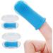 Dog Toothbrush | Pack of 2 Finger Toothbrush for Dogs | Dog Toothbrush Finger w/Storage | 360Â° Dog Tooth Brush | Dog Finger Toothbrush for Dog Teeth Cleaning & Dog Dental Care | Blue