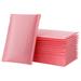 OUNONA NUOBESTY 50pcs Shockproof Padded Bubble Envelopes Bubble Mailers Waterproof Bubble Packing Envelope (Pink 15x11cm)