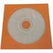 100 color paper sleeves for cd/dvds - 100g premium weight envelopes with clear window and flap perfect for organizing and storing discs (orange)