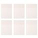 NUOLUX 6pcs Transparent Sticky Memo Note Adhesive Note Pads Waterproof Memo Pad 50-Sheets/Pad
