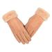 Wiueurtly Sanitary Gloves Disposable Small Rubber Gloves Women s Riding And Driving Gloves In Winter Thickened Warm Suede Gloves In Winter