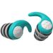 Ear Plugs for Noise Reduction - Three-Layer Soft Silicone Reusable Ear Plugs for Swimming Concert Shooting Surf Motorcycle Snoring Hearing Protection Earbuds for Men Women (0.59X0.74inch Cyan)