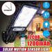 Solar Lights Outdoor - 3000LM Motion Sensor Flood Light with Remote LED Security Wall Lamp for Outside Garage Yard