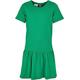 Urban Classics Mädchen Kleid Girls Valance Tee Dress, Sommer Volantkleid für Mädchen, Kurzarm, bodegagreen, 146/152