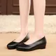 Frauen Ballerinas Schuhe schwarze Frauen lässig pu Lederschuhe für Büroarbeit Boots schuhe Stoff
