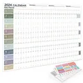 2024 Wandkalender Planer Blatt kawaii jährlich monatlich wöchentlich Tages planer zu tun Liste