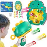 PayUSD Dinosaur Toys for Kids with 12 Foam Balls and Shooting Target Kids Outdoor Toys Dinosaur Shooting Party Games Gifts Toys For Boys 3 4 5 6 7 8 9 10+ Years Old Green