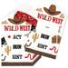 Big Dot of Happiness Western Hoedown - Wild West Cowboy Party Game Pickle Cards - Act Draw Hint Pull Tabs - Set of 12