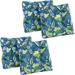 Outdoor 19-Inch Square Chair Cushion 19 X 19 Skyworks Caribbean 2 Count
