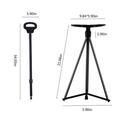 Hesxuno Multi Functional Climbing Crutch Aluminum Alloy Leisure Telescopic Stool Outdoor Camping Crutch Stool