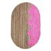 Casavani Hand Braided Pink Jute Cotton Rug Hallway Stair Runner Indoor/Outdoor Runner Area Mat 4x15 Feet