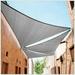 ctslt size order to make 12 x 14 x 18.4 grey right triangle sun shade sail canopy mesh fabric uv block - heavy duty - 190 gsm - 3 years warranty (we make size)