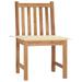 Anself Patio Chairs 2 pcs with Cushions Solid Teak Wood