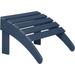 Adirondack Ottoman Patio Footrest 13.5 Inch Folding Footstool For Adirondack Chair (Navy Blue)