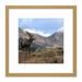 Andrewmckie Red Deer Stag Glen Etive Scotland Photo 8X8 Inch Square Wooden Framed Wall Art Print Picture with Mount