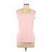 H&M Sport Active Tank Top: Pink Activewear - Women's Size Large