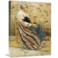 Global Gallery An Old Woman with Cat Art Print 18in. x 24in.