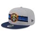 Men's New Era Gray Denver Nuggets Chenille Band 9FIFTY Snapback Hat