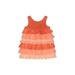 Cherokee Dress - A-Line: Orange Stripes Skirts & Dresses - Kids Girl's Size 18