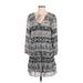 Joie Casual Dress - Popover: Black Acid Wash Print Dresses - Women's Size Small