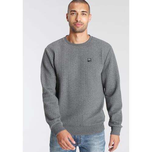 Sweatshirt AJC Gr. XXL (60/62), grau (anthrazit) Herren Sweatshirts schmal geschnitten, unifarben, Rundhalsausschnitt