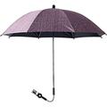 Pushchair Parasol, 75/85cm 50+ UV Universal Baby & Kids Umbrella Sun Protection for Pram & Stroller (Color : Gray, Size : 75cm) (Red 85cm)