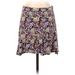 Free People Casual Skirt: Burgundy Floral Bottoms - Women's Size 2