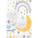 White 60 x 36 x 0.31 in Area Rug - Zoomie Kids Sweet Dreams Machine Washable Kids Area Rug Polyester | 60 H x 36 W x 0.31 D in | Wayfair