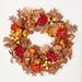 The Holiday Aisle® 24" Lighted Floral Wreath in Brown/Orange/Red | 24 H x 24 W x 5 D in | Wayfair 8AFFF0691B0D431B8711242D645DF21E