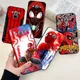 Coque de téléphone Marvel SpidSuffolk en silicone TPU souple noir étui pour Samsung Galaxy A9 A8