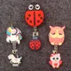 Cute Red Ladybird Double Face Style Retractable Card Holder Badge Reel Nurse Exhibition Enfermera