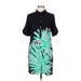 LILLY Casual Dress - Shirtdress: Black Graphic Dresses - Women's Size 6