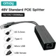 Standard POE Splitter 48V to 5V 12V 1.2A 2A Micro USB tpye-C 100M/1000M POE Camera Injector Power