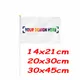 ZXZ 50Pcs Custom Hand Flag 14X21cm Hand Shaking Flag Print Buyer's Company Logo or design election