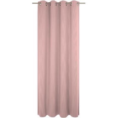Vorhang WIRTH "Uni Collection", rosa, B:142cm H:355cm, Baumwolle (Bio-Baumwolle), Gardinen, nach Maß Image