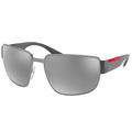 Prada Herren 5AV09F Sonnenbrille, Gunmetal, 62