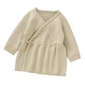 Baby Sweatshirt Baby Kids Girls Boys Long Sleeve Sweaters Warm Jacket Cotton Knit Cardigan Kimono Coat Outwear Toddler Sweatshirt Beige 62