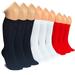 HUGH UGOLI Knee High Socks for Kids Girls Boys & Toddlers Solid Color Long School Uniform Socks Soft Breathable & Comfortable Bamboo Socks 3-14 Years Old | 9 Pairs | Navy Blue/White/Red | 5-6 Years