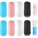 Travel Bottle Covers for Toiletries Silione Accessory Elastic Sleeve Leak Proofing Travel Accessories for Toiletries Shampoo Lotion Conditioner (Blue/Black/White/Pink-8 Pack)