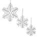 Club Pack of 12 Glittered Snowflake Christmas Ornaments 14"