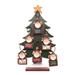 Set of 48 Shorty Santa Christmas Ornaments with Tree Display 23.25"