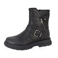 Cipriata L320A-9 Tilda, Womens Inside Zip Ankle Biker Boots Black size 9 UK