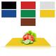 IMBTECH Colour Coded Chopping Board, Small Chopping Board, Flexible Cutting Board Mats Plastic Chopping Board Color Coded, Chopping Board for Kitchen Hygiene (Pack of 6 (Multicolour))